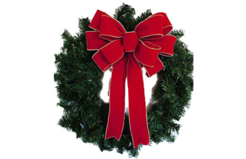 12" Wreath with bow