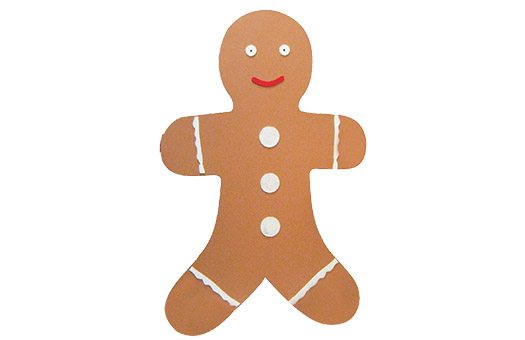 Christmas gingerbread man Large