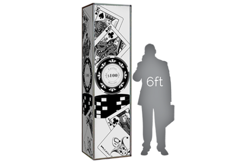 Lit Column, Casino Playing Card