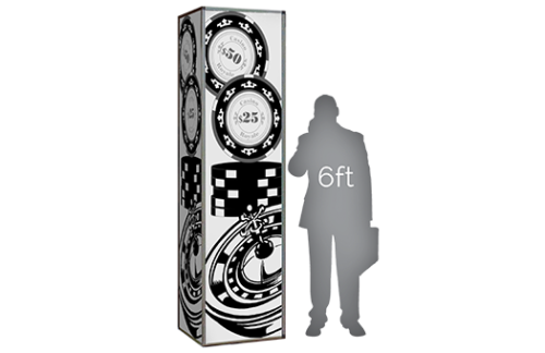Lit Column, Casino Poker Chips