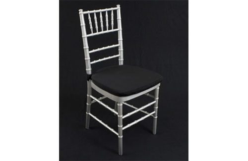 1" Black Bengaline Chair Cushion w/ Velcro