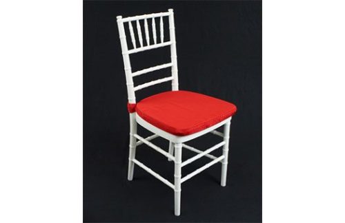 1.5" Red Turkey Moire Chair Cushion w/ Velcro