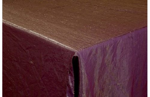 90" Square Crinkle, Violet Gold