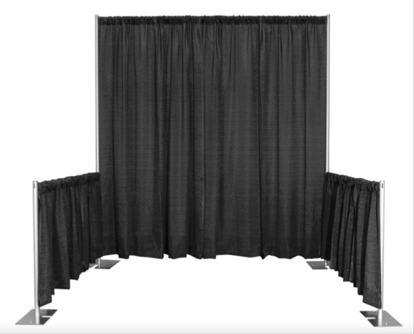 Trade Show Booth with Banjo Drape 10'x8'