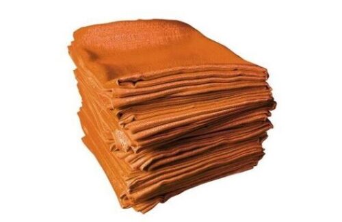 Banjo Drape, Orange 14'H x 10'W Section