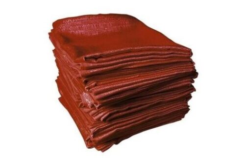 Banjo Drape, Red 14'H x 10'W Section
