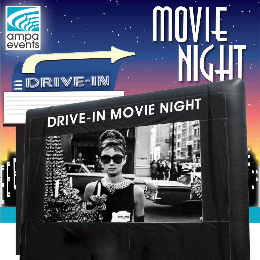 Outdoor Movie Night Inflatable movie screen
