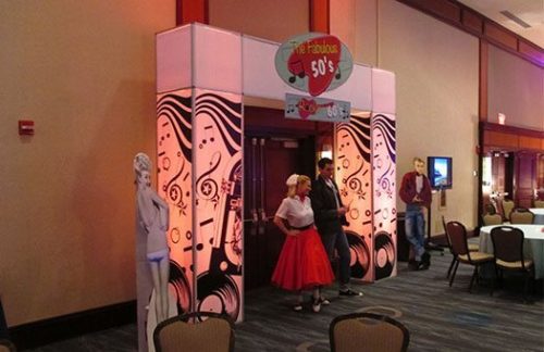 Fabulous 50s Lit Marquee Entrance