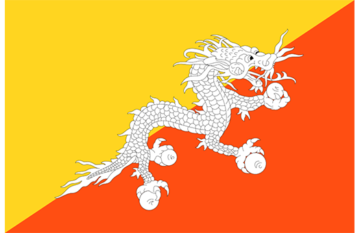 Flag Bhutan Event decor