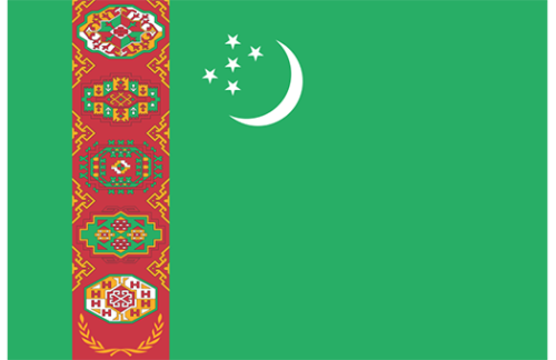 Turkmenistan 3x5 Nylon