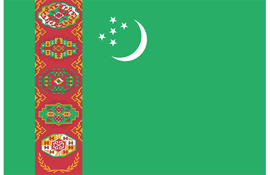 Flag Turkmenistan Event decor