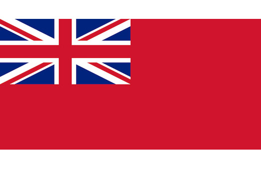 Flags British Maritime red Large