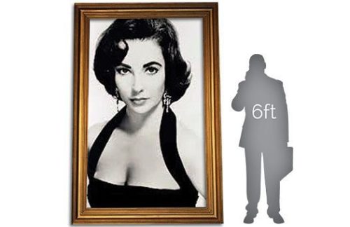 Liz B/W Photo Gold Frame
