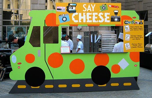 Hard sets Food festival Trucks say cheese ronald reagan bldg DC Large