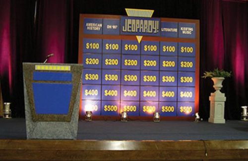 Jeopardy Game Show Set