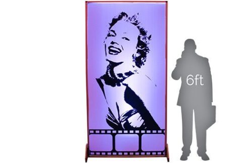 Lit Silhouette Wall, Marilyn