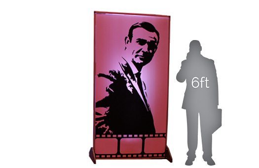 Hollywood sean connery 4x8 lit wall Large