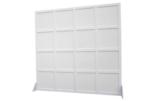 Nantucket White Square Panel Wall