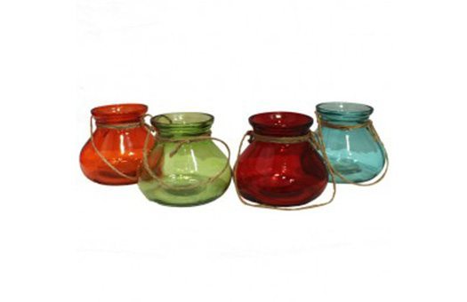 Lantern Glass Candle Holder Multiple Colors Morrocan large