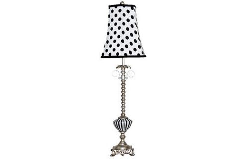 Lamp with Polka Dot Shade