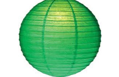 Paper Lantern, 18" Green