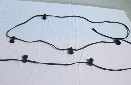 Medium Base String Lights with 18" spacing