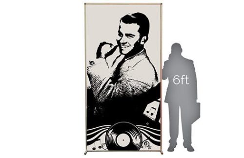 Lit Silhouette Wall, Dick C. Bandstand 4x8