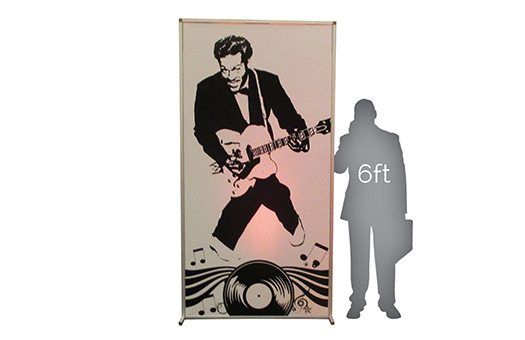 Lit Props chuck berry 50s 4x8 wall Large