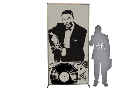 Lit Props nat king cole 50s 4x8 wall Large