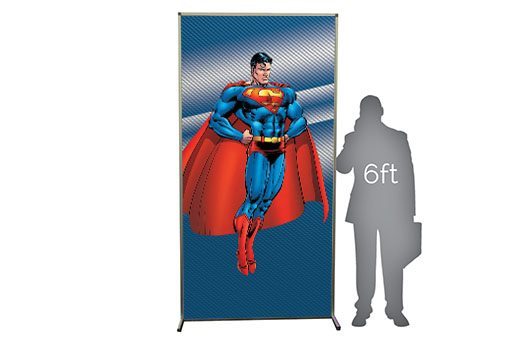 Lit Props superman 4x8 wall Large