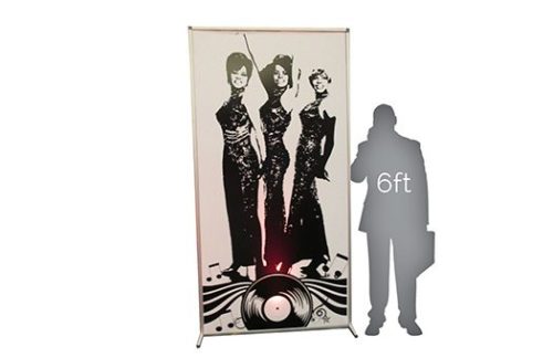 Lit Silhouette Wall, Soul Trio 50s 60s 70s