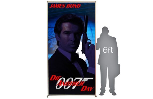 Lit Silhouette Wall 007 Bond James Large