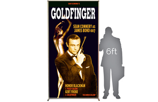 Lit Silhouette Wall 007 Goldfinger Large