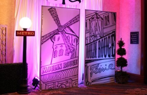 Lit Silhouette Wall: Moulin Rouge 4x8