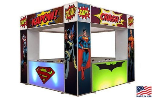 Superhero Comic Lit Marquee Bar