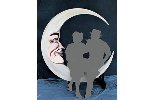 Vintage Moon Prop Photo Op