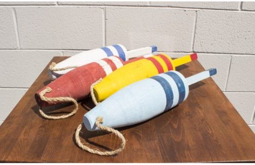Wood Buoys, Various Colors