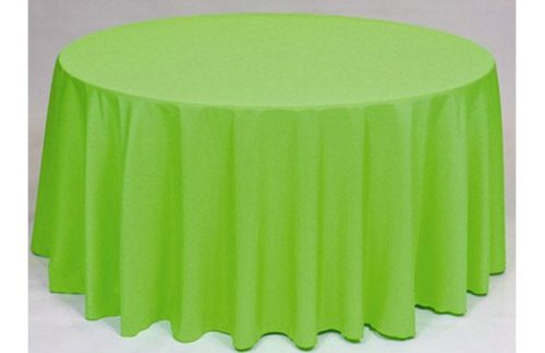 120" Round, Solid Neon Green