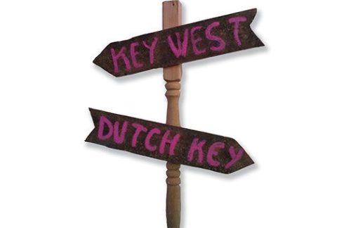 Dutch Key Beach Sign