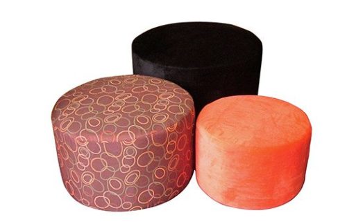Round Ottoman Set of 3 18" 24" 30"