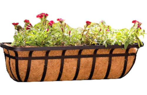 Window Planter, Flat Iron w/ Liner 30"