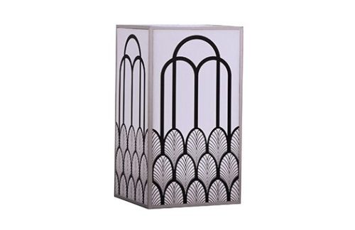 Lit Aluminum Pedestal w/ Art Deco sides