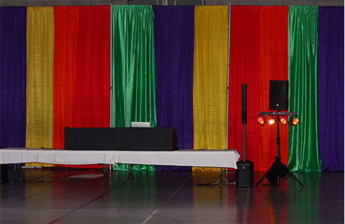 Mexican Multi Color Drape, 14' H x10' W Section