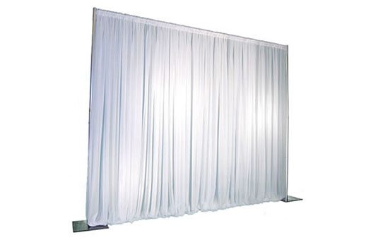Pipe and Drape White Large