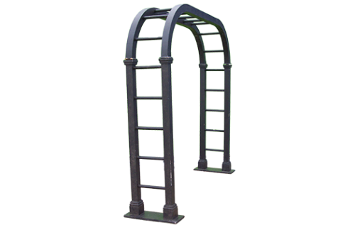 Black Ladder Trellis Arch