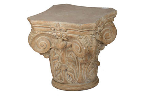 Column Cap End Table