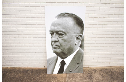 Sign Black White President J Edgar Hoover