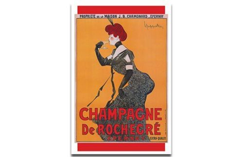 French Lithograph, Champagne de Rochegre