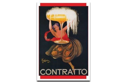 French Lithograph, Contratto