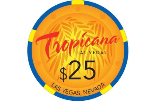 Casino Sign, Tropicana Poker Chip, Frond-4ft